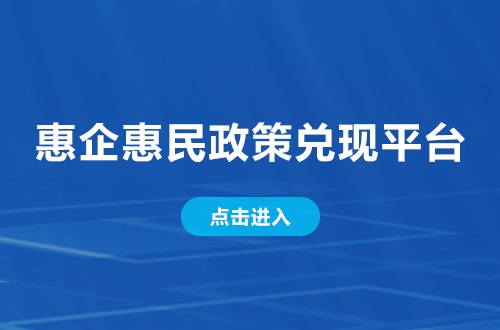 惠企惠民政策兌現平臺